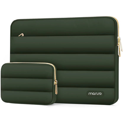 Mosiso Puffy Laptop Bag and Pouch Combo