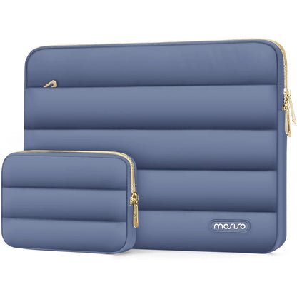 Mosiso Puffy Laptop Bag and Pouch Combo