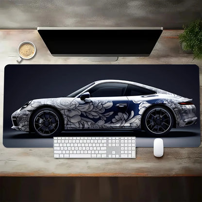 Sports Car Large Computer Desk Mat