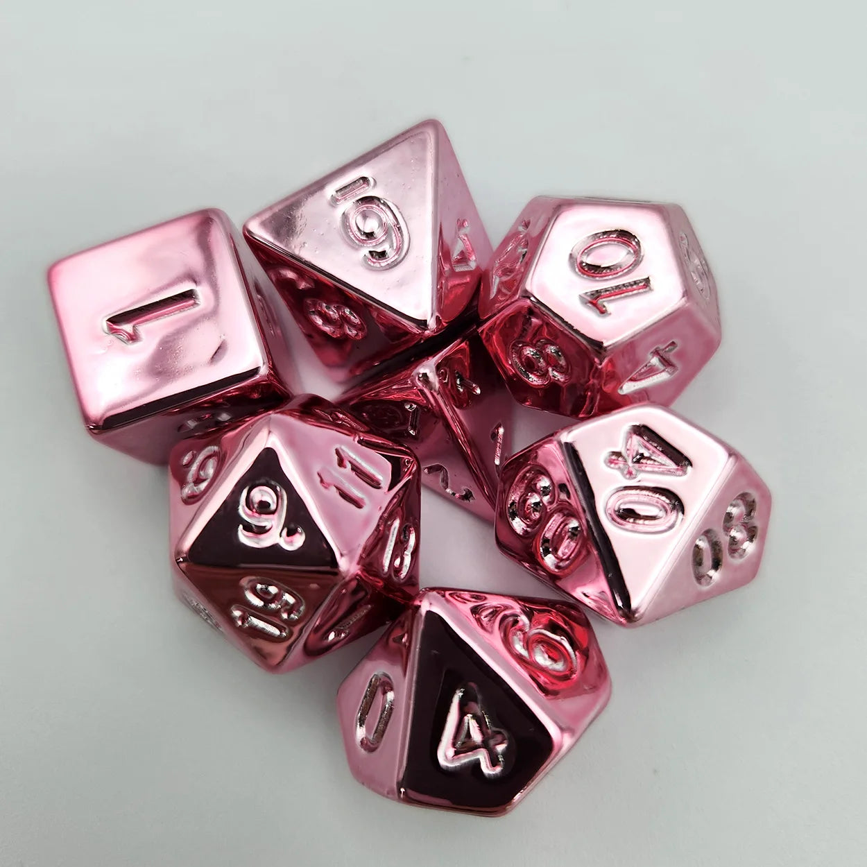 Shiny Electroplated 7pc Dice Set