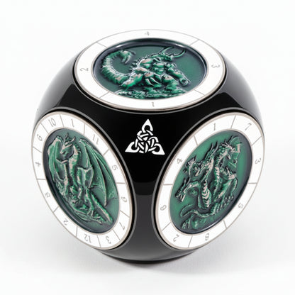 Dragon 3D Relief Metal DND Dice Set