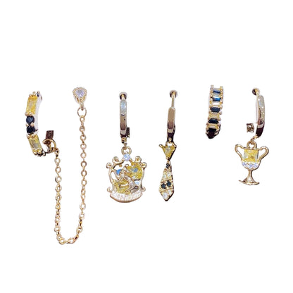 Earring Set 6pcs of Harry Potter Houses