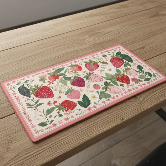 Strawberry Patch Desk Mat