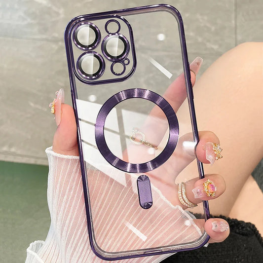 Metallic Plating Magsafe Phone Case ( for iPhone)