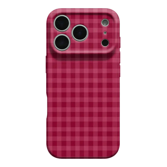 Retro Grid iPhone Case – Hard Shockproof Bumper Cover