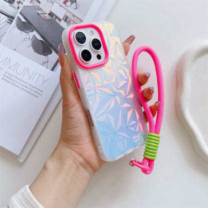 Colourful Laser Diamond iPhone Case