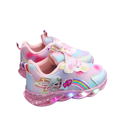 Light-Up Kids Sneakers with Elsa from Frozen
