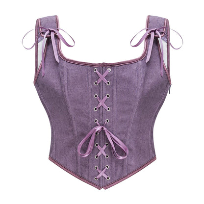 Victorian/Medieval Lace-Up Corset Women's Costume Top