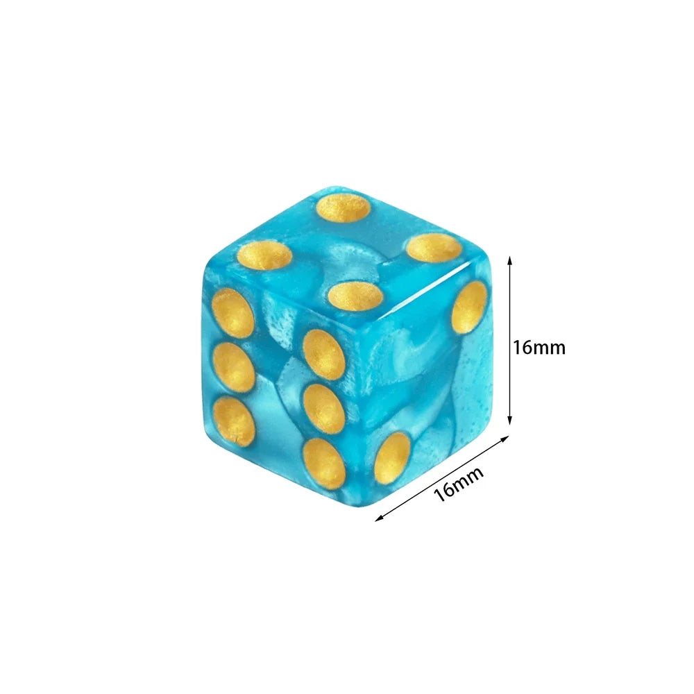 10 Piece 6-Sided Game Dice Set