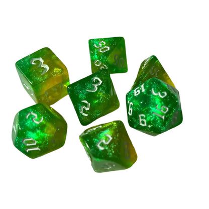 7 Piece Resin Dice Sets - Colourful