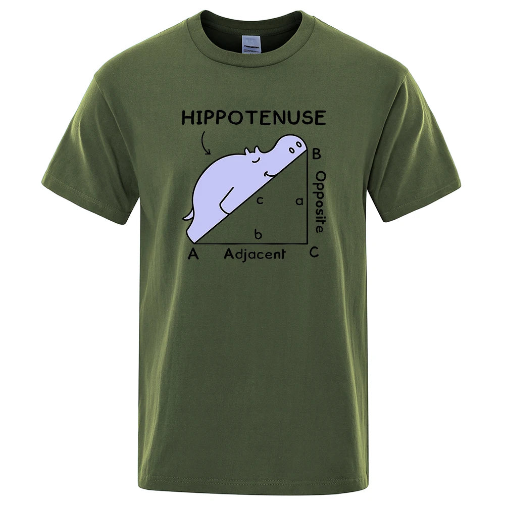 Hippotenuse Funny Men's Graphic Tee