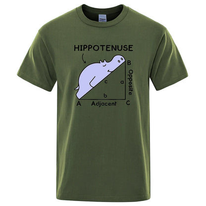 Hippotenuse Funny Men's Graphic Tee