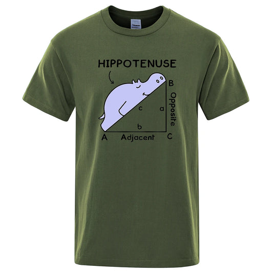 Hippotenuse Funny Men's Graphic Tee
