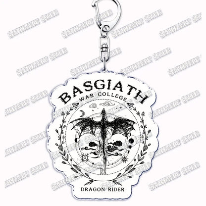 Fourth Wing Basgiath Dragon Keychain