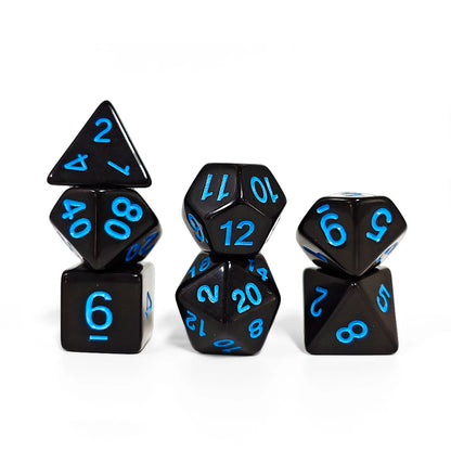 Colourful Resin Dice Set – 26 Designs for D&D and RPGs