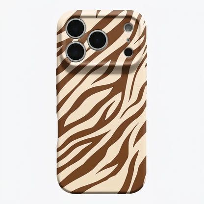 Zebra Print iPhone Case – Hard Shockproof Bumper Cover