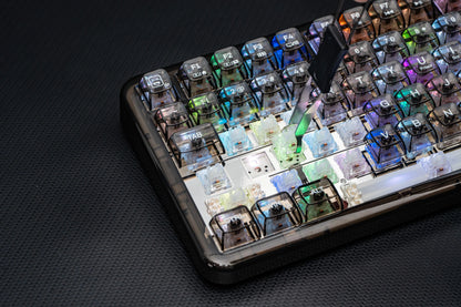 AULA F-NB98 Transparent Mechanical Keyboard – 96% Wireless with Knob & Screen