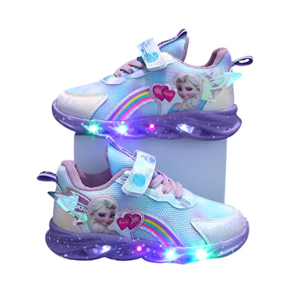 Light-Up Kids Sneakers with Elsa from Frozen