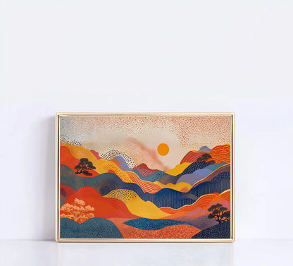 Abstract Nature Colourful Canvas Wall Art