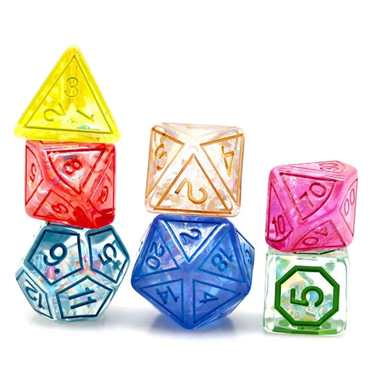 Magic Stone Resin Dice Set – Polyhedral RPG Dice