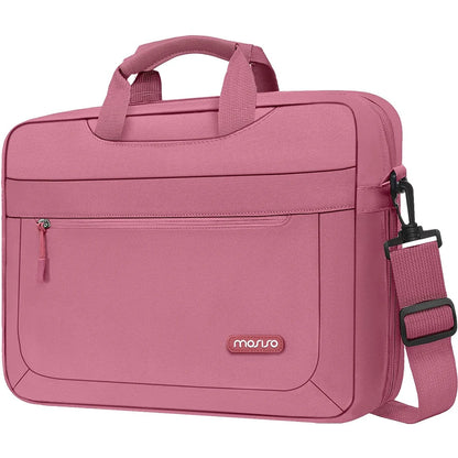 Mosiso Solid Colour Office Laptop Shoulder Bag