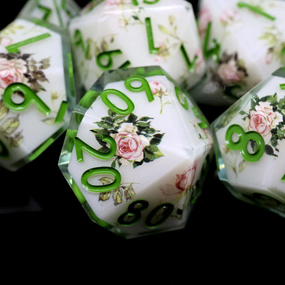 Floral Resin DND Dice Set