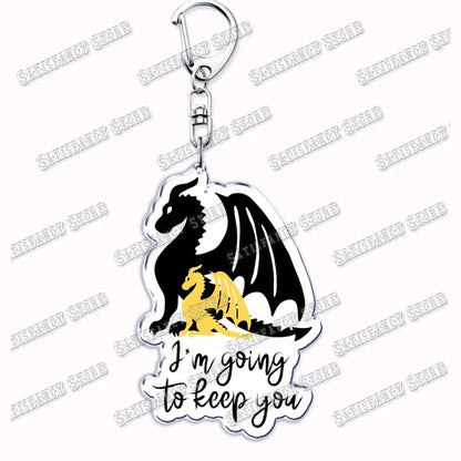 Fourth Wing Basgiath Dragon Keychain
