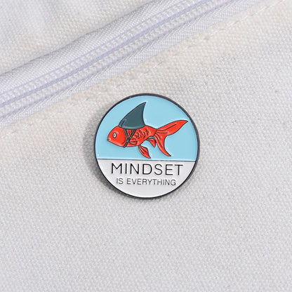 Mindset is Everything Inspirational Enamel Pin