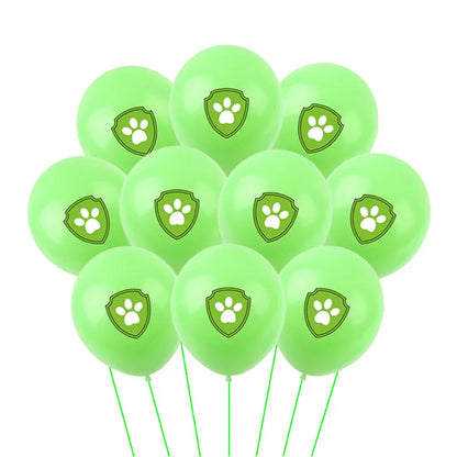 Birthday Party Balloon Set (10pc) of Paw Patrol