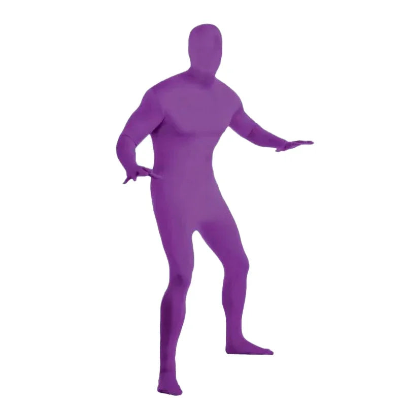 Colourful Adult Zentai Costume Bodysuit