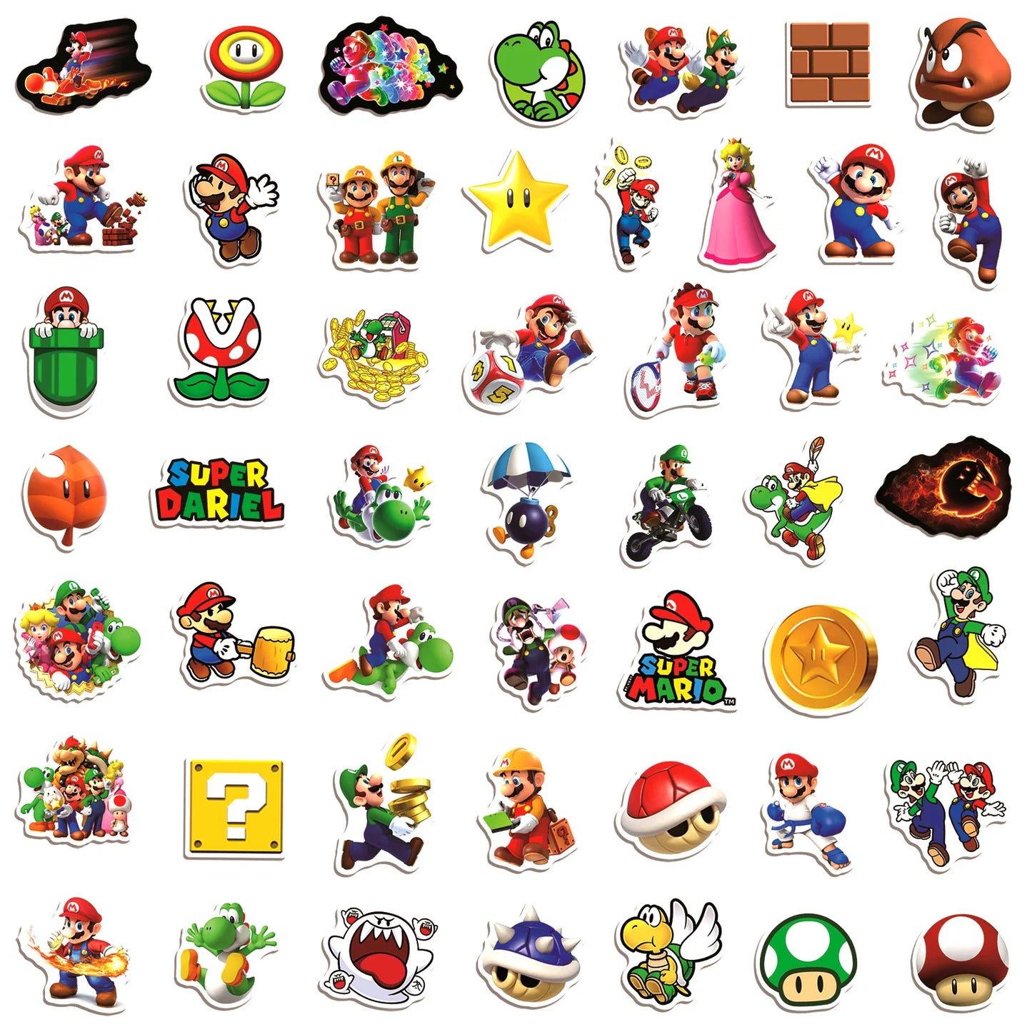 Super Mario Bros Sticker Pack (100pc)