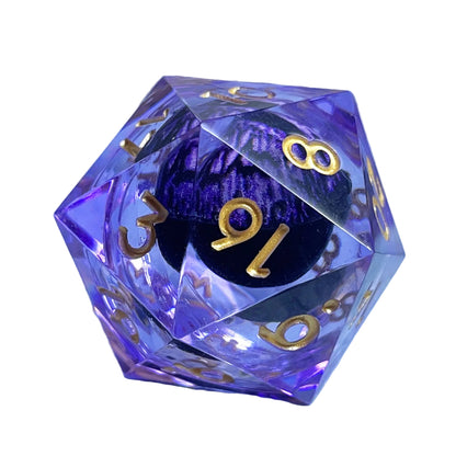 Suspended Eyeball 7 Piece Resin Dice Set