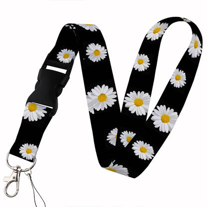 Beautiful Floral Work or School Lanyards
