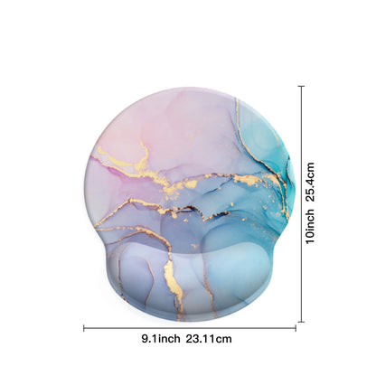 Gradient Marble Wrist Rest Mouse Pad