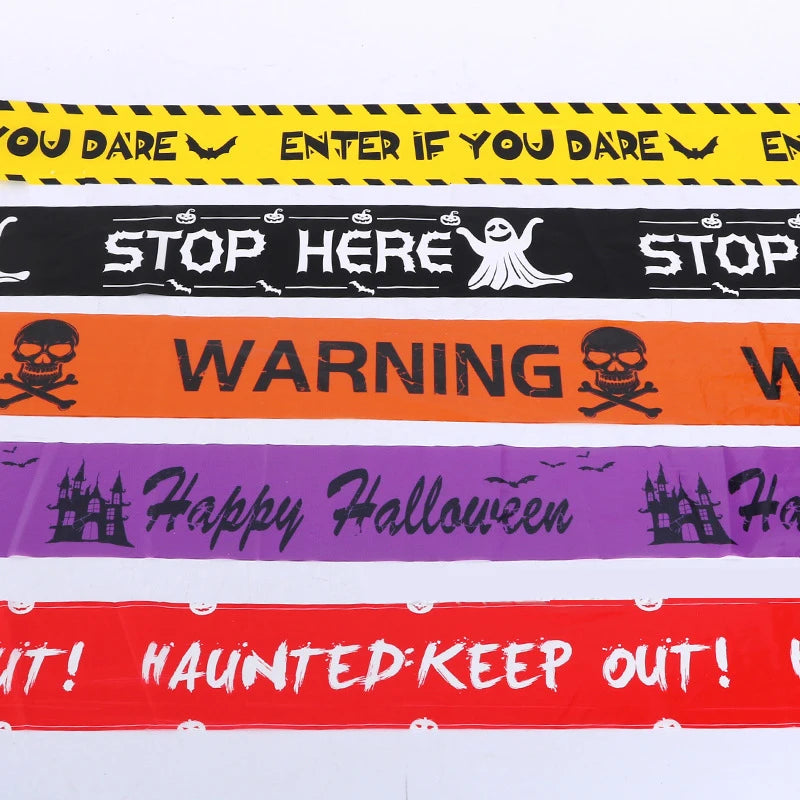 Halloween Themed Decoration Scary Tape