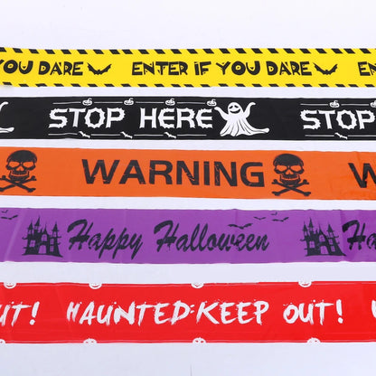 Halloween Themed Decoration Scary Tape