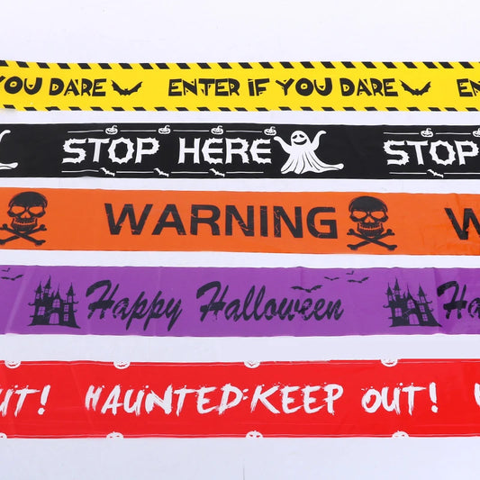 Halloween Themed Decoration Scary Tape