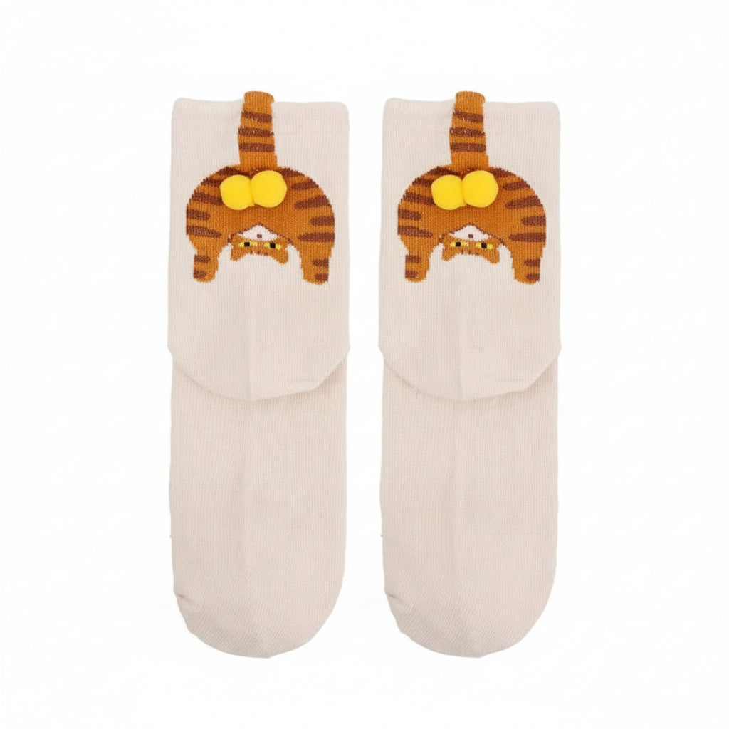 Cat Balls Funny Novelty Adult Socks