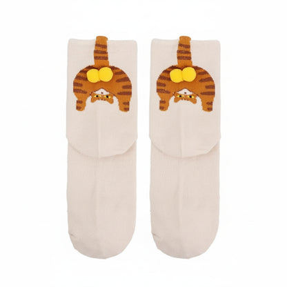 Cat Balls Funny Novelty Adult Socks