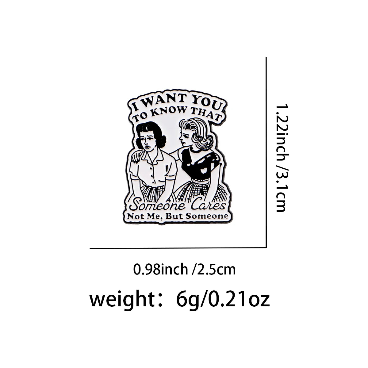 Someone Cares (Not me) Funny Enamel Pin