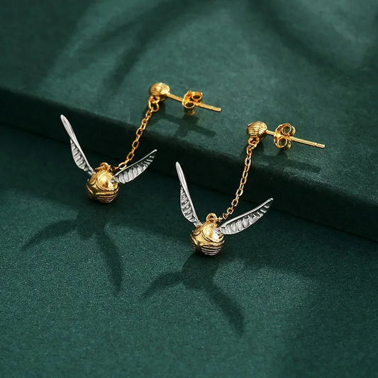 Harry Potter Golden Snitch Earrings