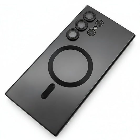 Metallic Magnetic Charging Compatible Phone Case (for Samsung)