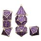 7 Piece Dice Set of Metal Dungeons and Dragons
