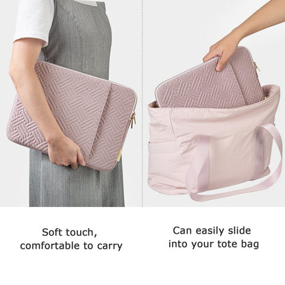 Weave Pattern Laptop Sleeve by Bagsmart - 15.6 inch