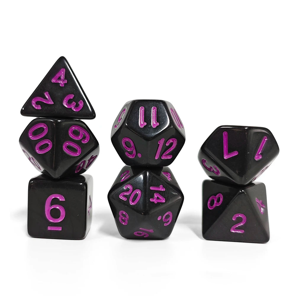 Colourful Resin Dice Set – 26 Designs for D&D and RPGs