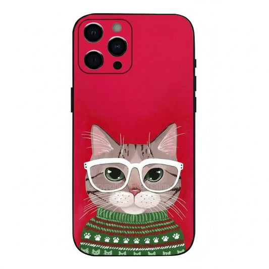 Colourful Cartoon Cat Phone Case (for iPhone)