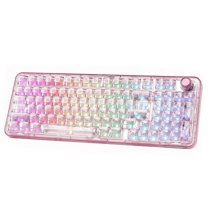 YUNZII X98 White Transparent Mechanical Gaming Keyboard