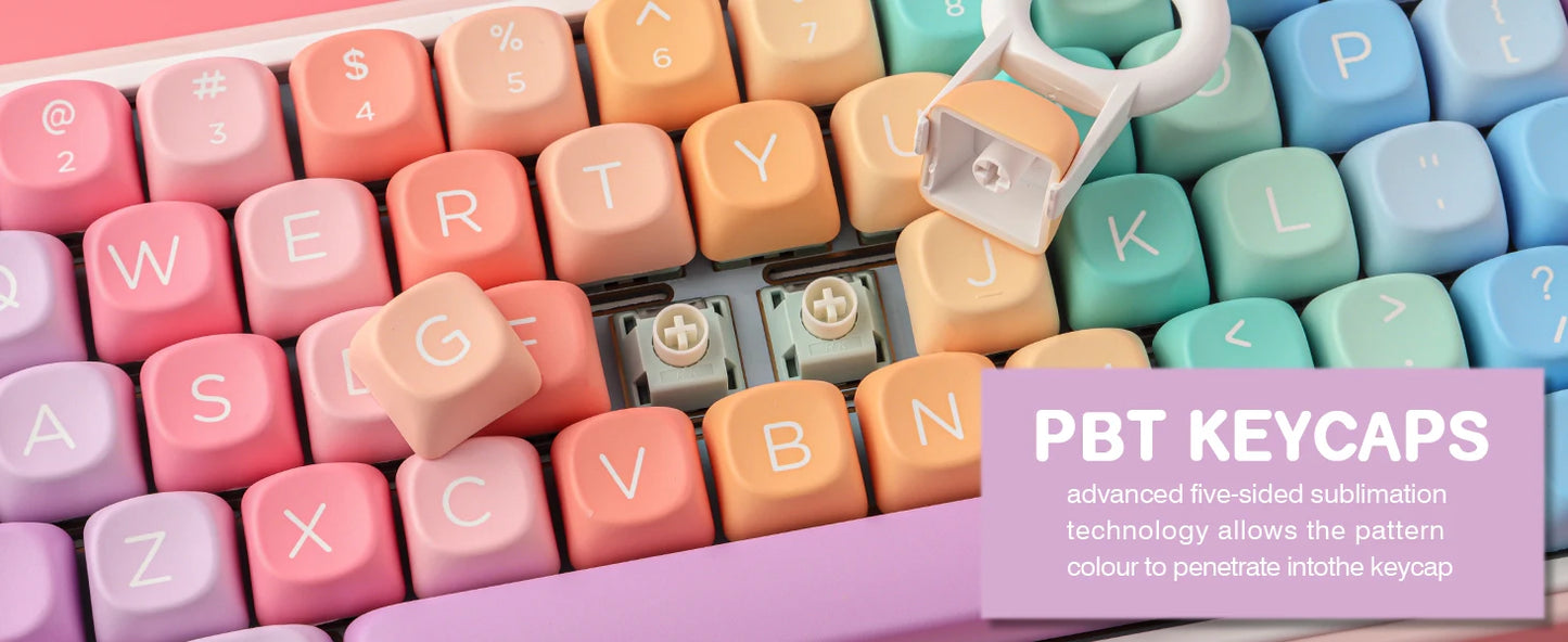 Colourful Gummies PBT Keycaps (126 Keys)