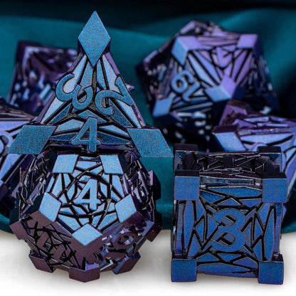 Fancy Metal DnD Dice Set