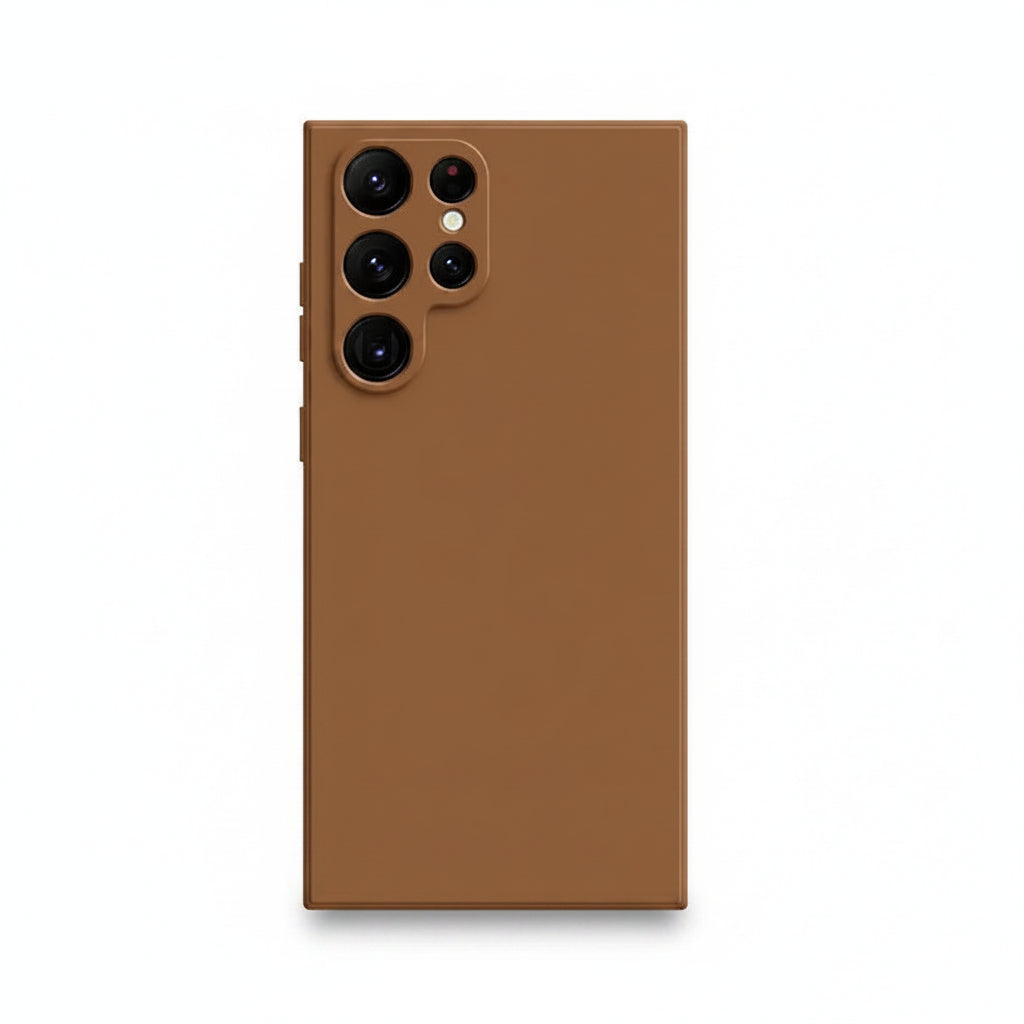 Caramel liquid silicone Samsung Galaxy phone case